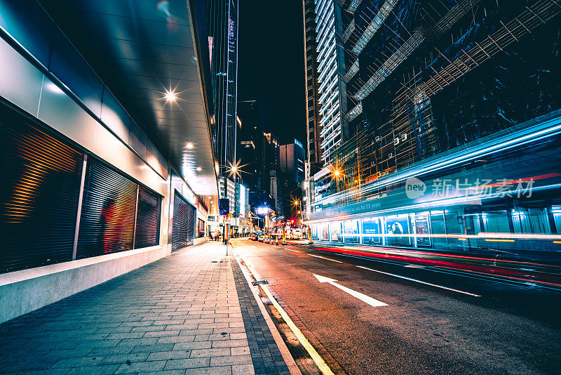 上环缆车道上的香港街景