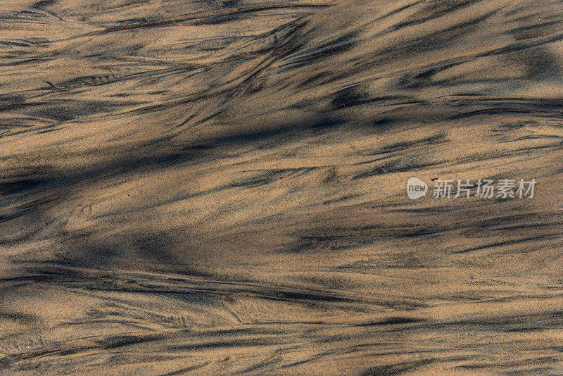 全帧背景-抽象模式的湖底的沙质休伦湖