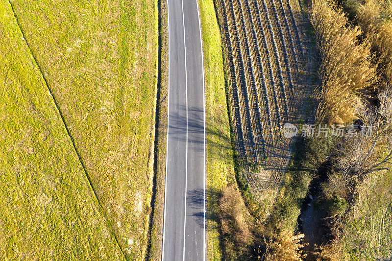 高速公路在基安蒂地区，托斯卡纳，意大利