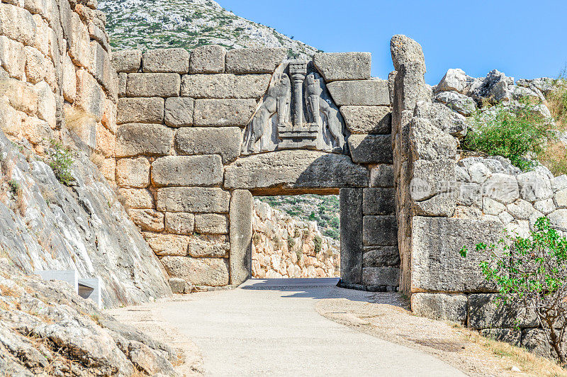 古希腊遗址-迈锡尼的狮门