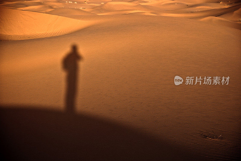 独自在沙漠中