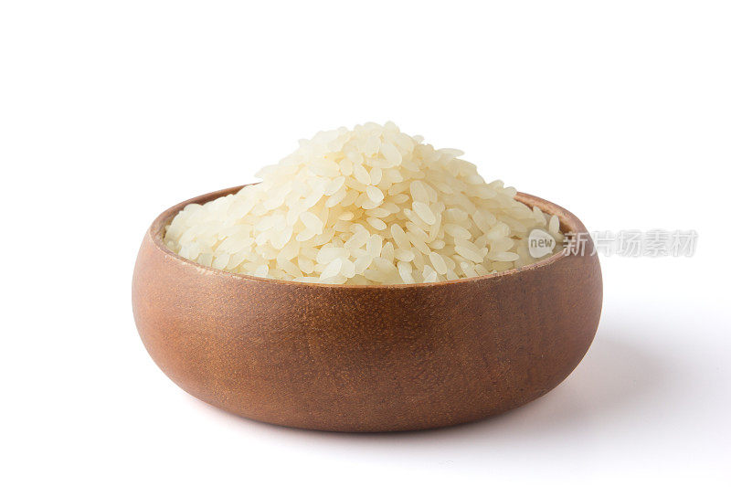 木碗里的米饭