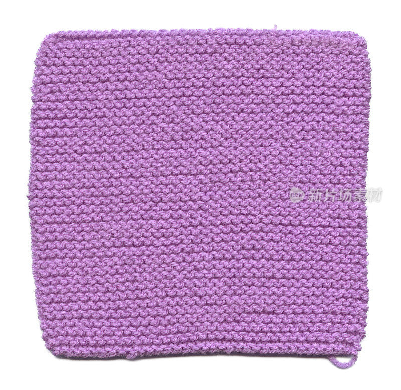 紫色的针织物