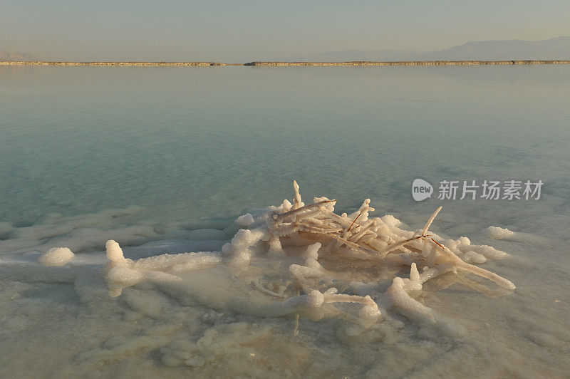 美丽的死海背景。