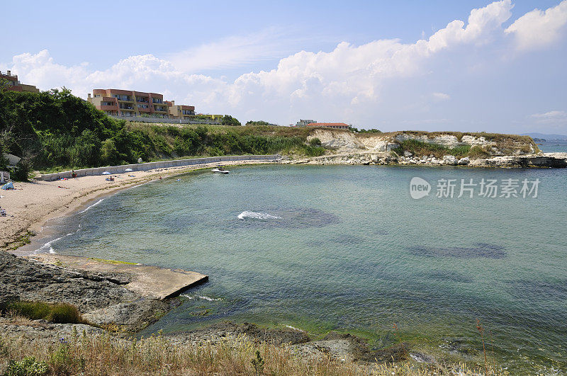 保加利亚黑海洛泽涅茨附近的小海湾和海滩