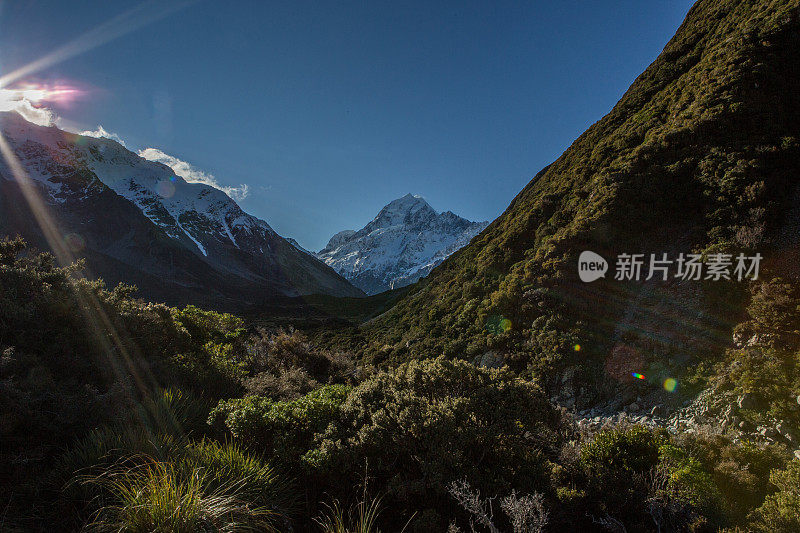 库克山景观，新西兰