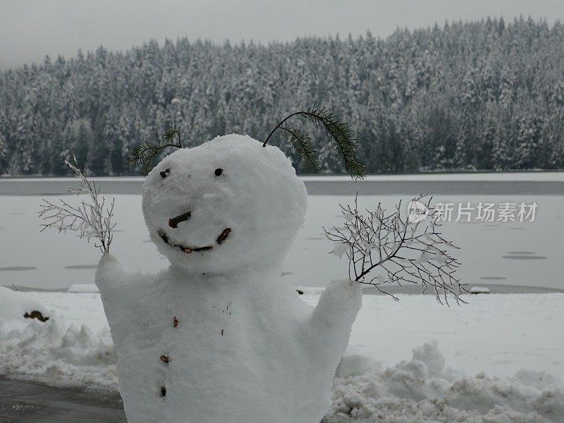 结霜的雪人