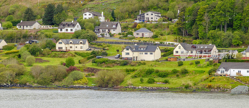 波特里，斯凯岛上最大的城镇，苏格兰内赫布里底群岛中最大和最北部的岛屿
