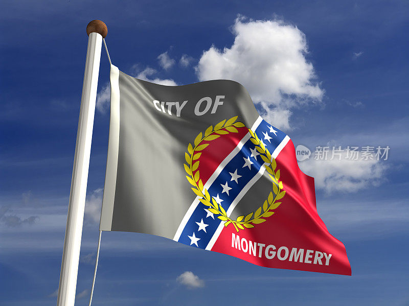蒙哥马利市的旗帜
