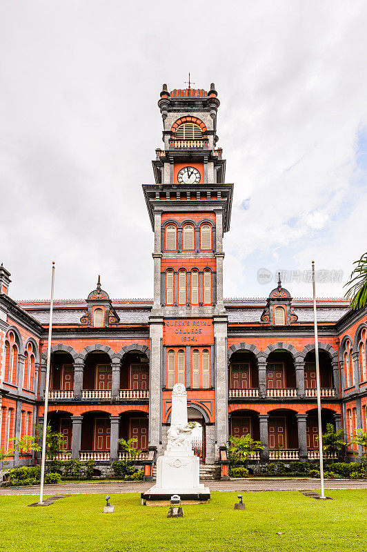 女王皇家学院，特立尼达最著名的学校，西班牙港，特立尼达和多巴哥，南美洲