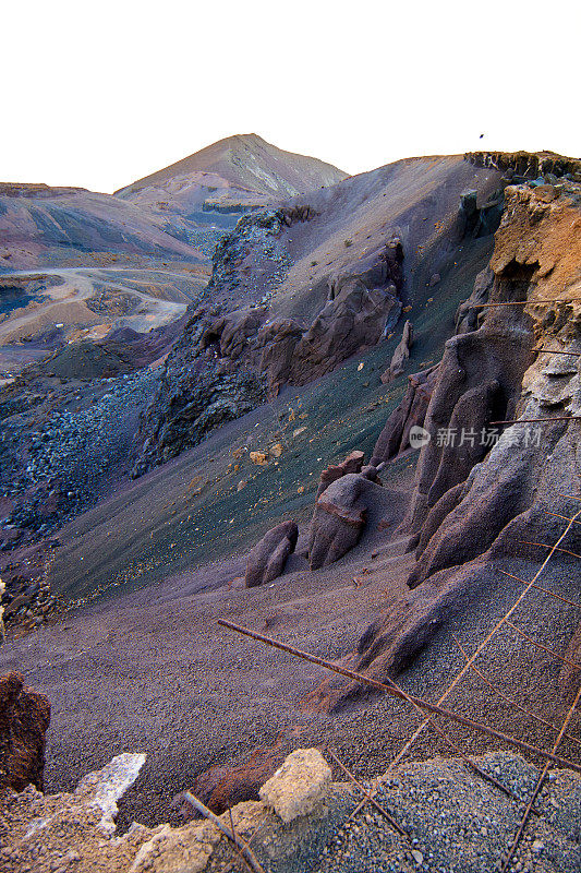 富埃特文图拉坎塔达-科拉雷霍火山口火山地面的老采石场