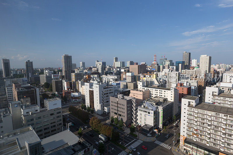 日本札幌天际线