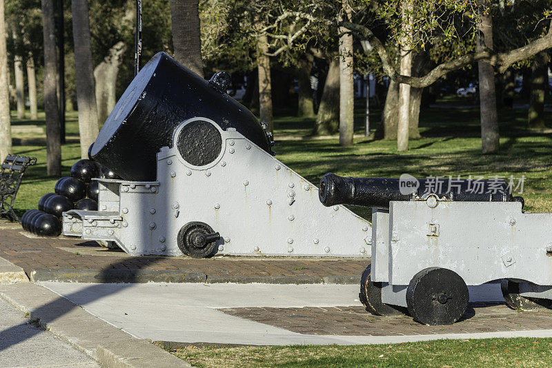 炮台公园，查尔斯顿，南卡罗来纳州