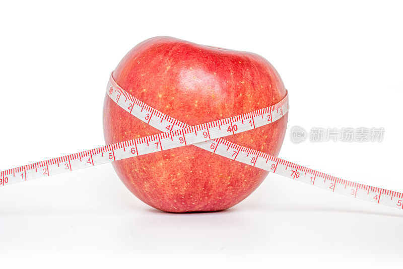 用尺子量苹果，健康饮食理念