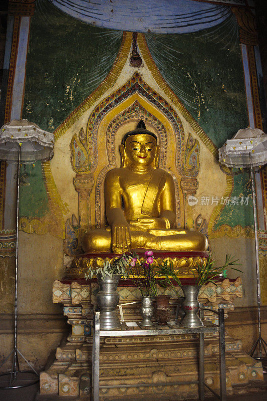 缅甸蒲甘的佛像