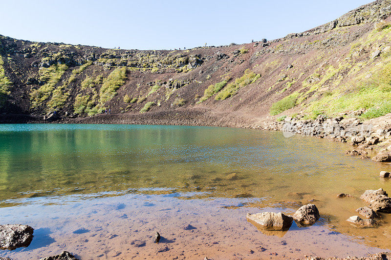 冰岛克里德火山口湖