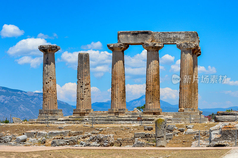 希腊科林斯的古希腊遗址