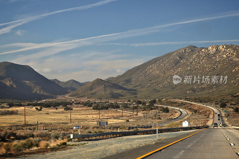 沿着8号高速公路(Kumeyaay高速公路)靠近圣地亚哥，美国加州