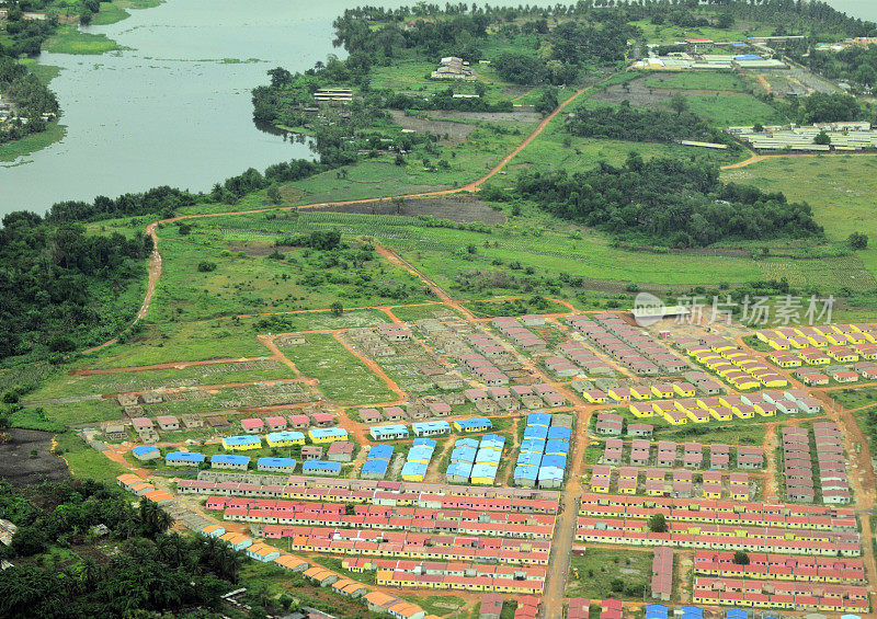 社会住房和Ébrié泻湖，象牙海岸