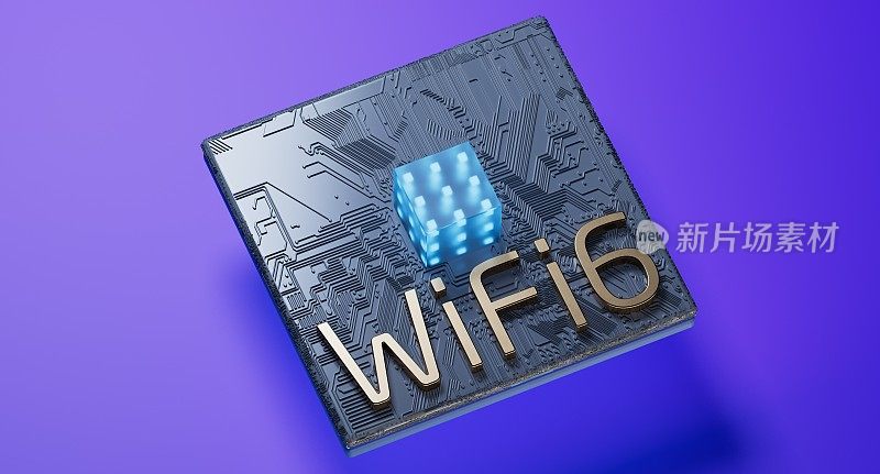 WiFi6具有智能性能的下一代无线通信连接网络。