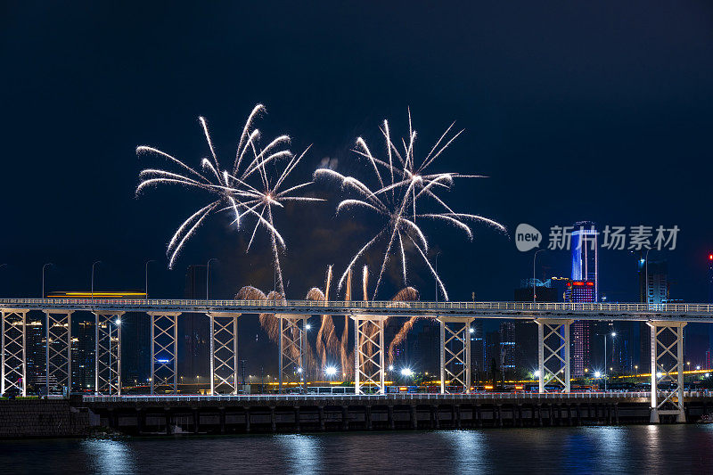 城市庆典节日烟花汇演
