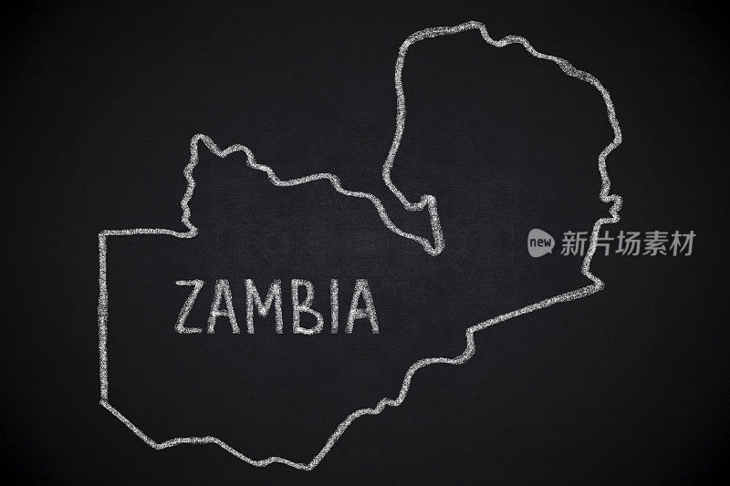 非洲赞比亚地图