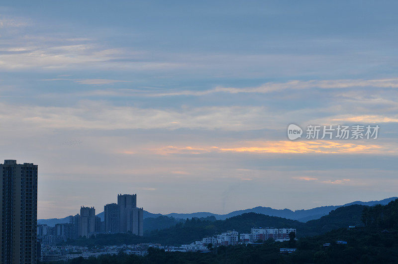 龙泉山日落