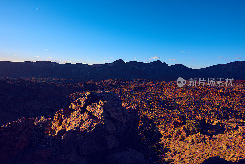 惊人的火山自然背景