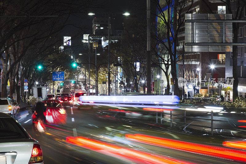 东京表参道街之夜