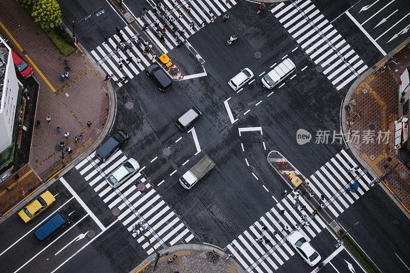 东京日本交通鸟瞰图
