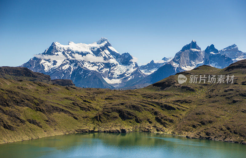 横穿本田湖的潘恩山脉，智利巴塔哥尼亚，智利