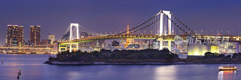 东京彩虹桥夜景