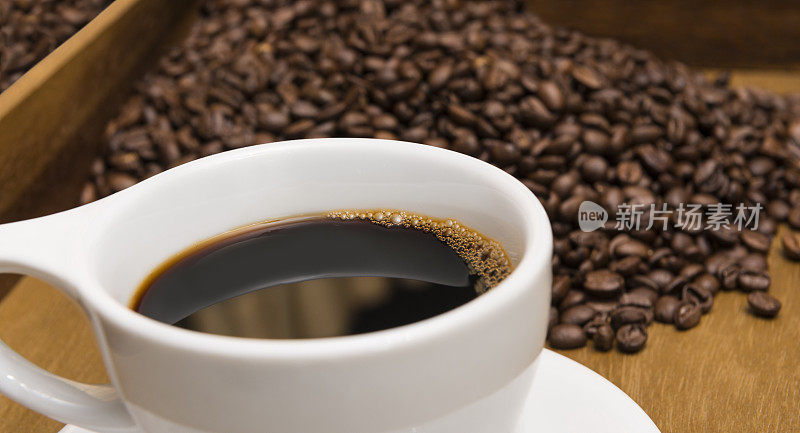 咖啡豆咖啡杯