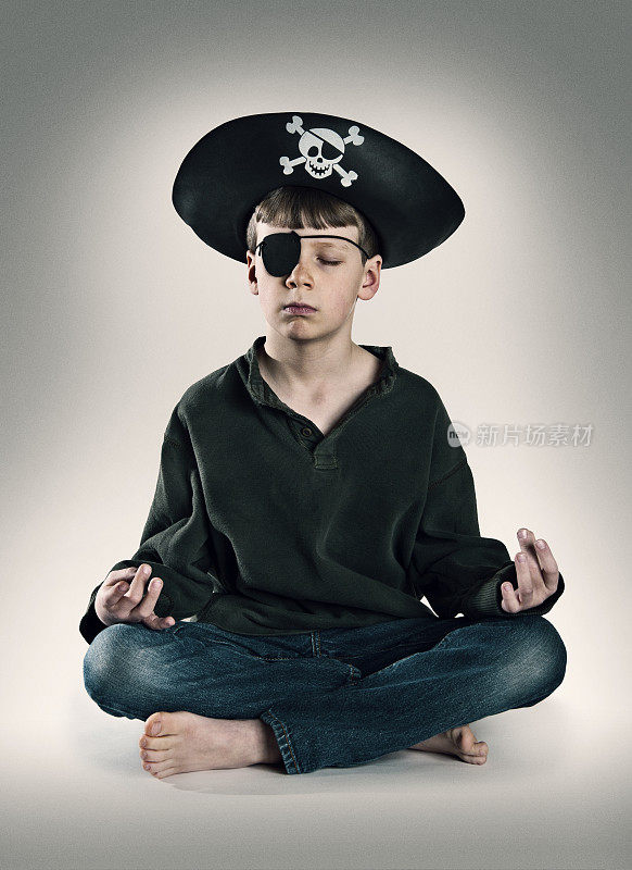 年轻的海盗冥想