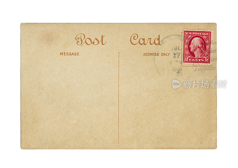 明信片,1918