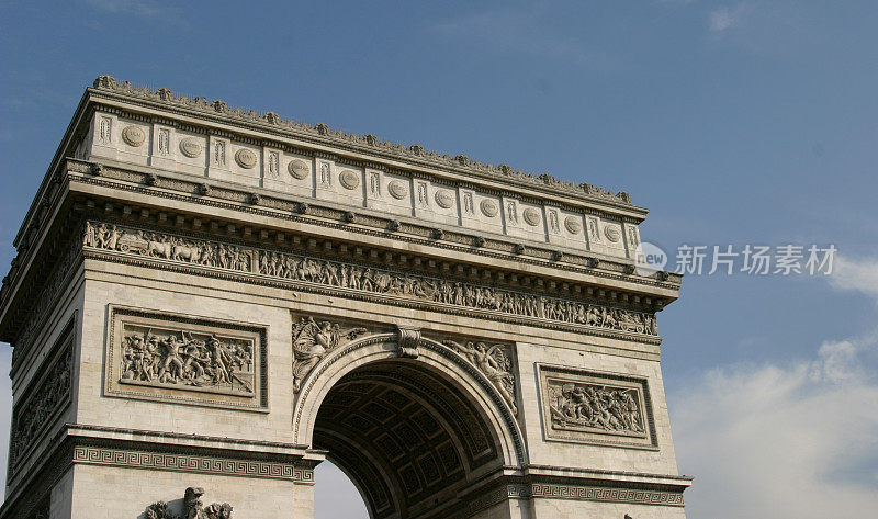 弧德凯旋门，巴黎法国