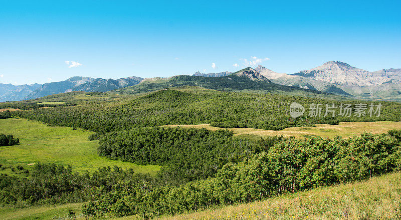 南阿尔伯塔山麓，山地和落基山脉