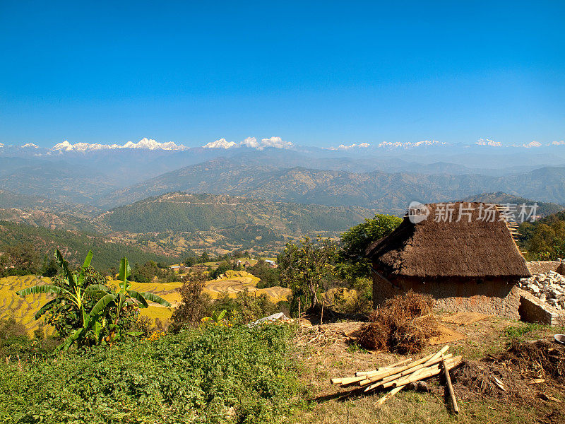 美丽的喜马拉雅景观。