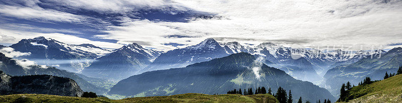 伯恩阿尔卑斯山脉全景