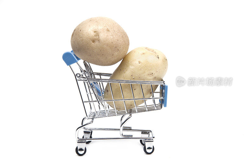 小购物车里的土豆