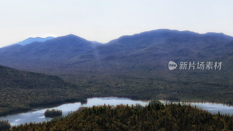 阿迪朗达克&萨拉纳克湖，普莱西德湖高峰，风景，纽约