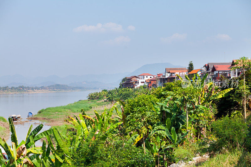 江可汗和湄公河的全景