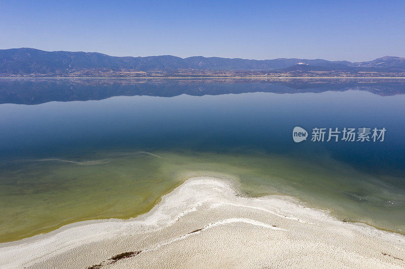 湖泊鸟瞰图