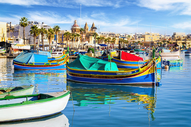 马耳他-地中海旅游目的地，Marsaxlokk渔村