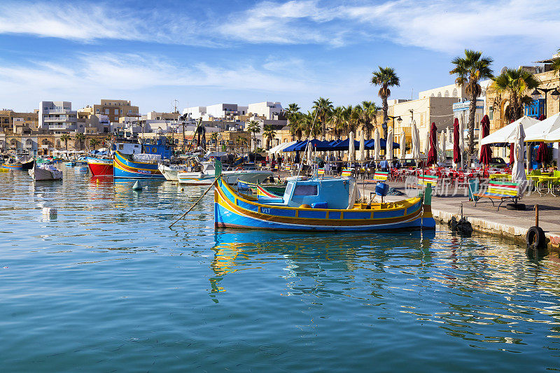 马耳他-地中海旅游目的地，Marsaxlokk渔村