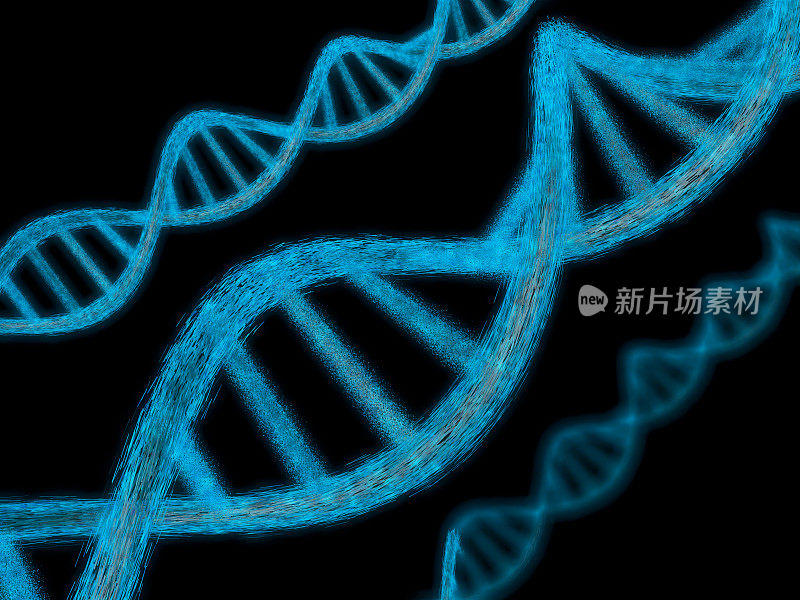 近距离观察螺旋DNA分子