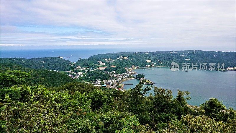 日本。7月。下田索道上的美景。