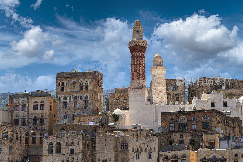 也门吉布拉镇的景象。