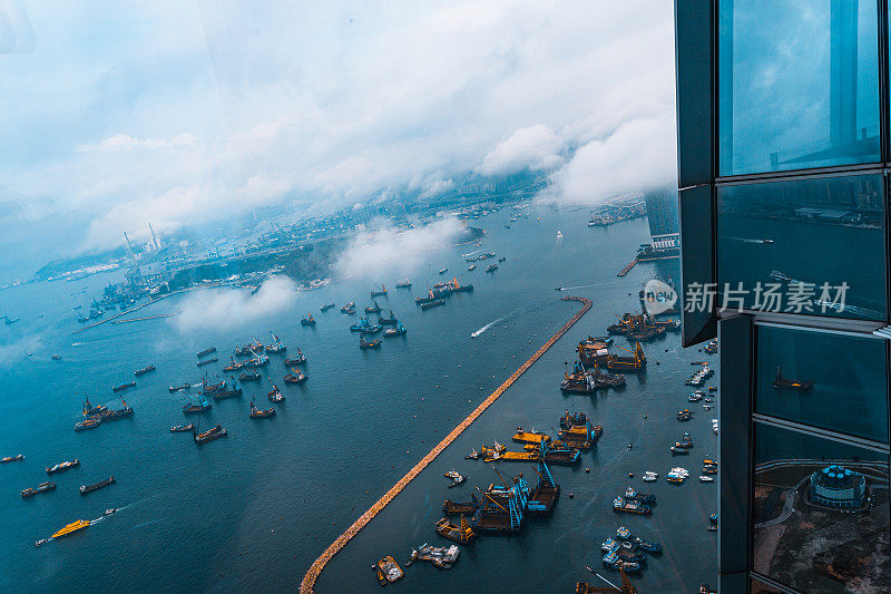 俯瞰香港城市景观