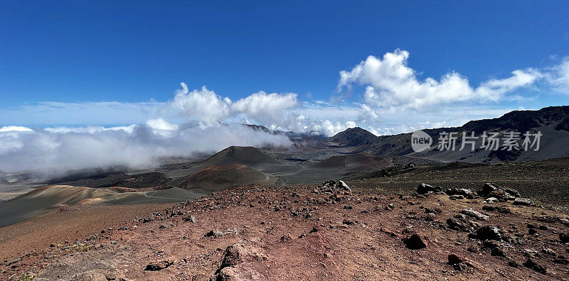 夏威夷毛伊岛的哈雷阿卡拉火山口